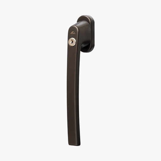 Roto Line handle with key dark brown